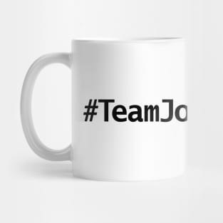 Team Johnny Depp Hashtag Minimal Typography Black Text Mug